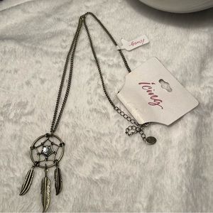 14” Bronze Dream Catcher‎ Pendant Long Necklace